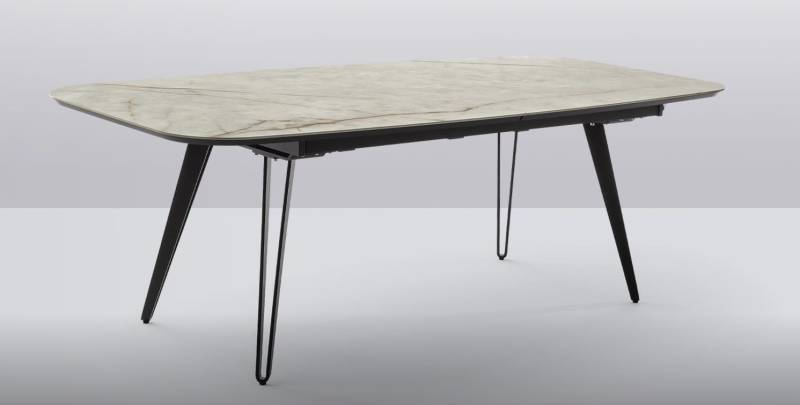 Venjakob Esstisch ALO ca. 220 x 110 cm, Höhe 76 cm in Keramik Himalaya crystal von Venjakob