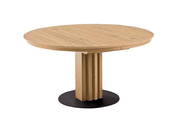 Venjakob Esstisch CHI ET204 ausziehbar mit Synchronauszug und ca. 50 cm breiten Klappeinlage Tischplatte echtholzfurniert und wählbarer Bodenplatte von Venjakob