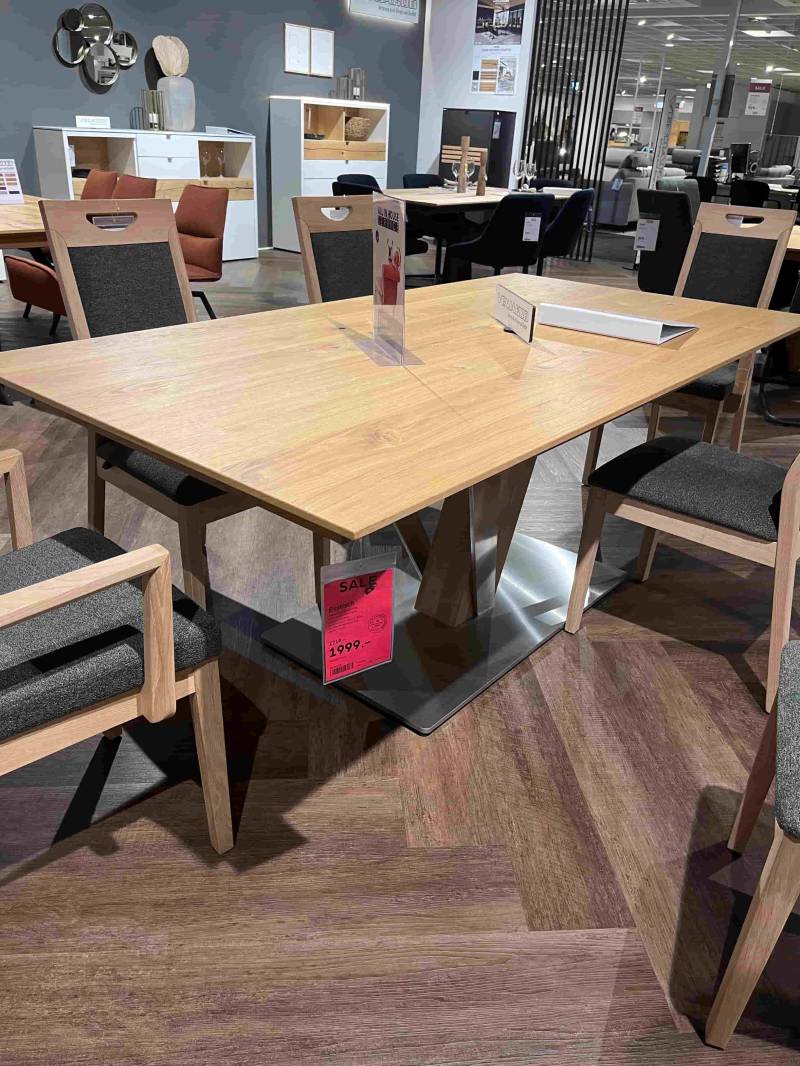 Venjakob Esstisch ET 651 ca. 190x75x100cm in Wildeiche hell soft gebürstet von Venjakob