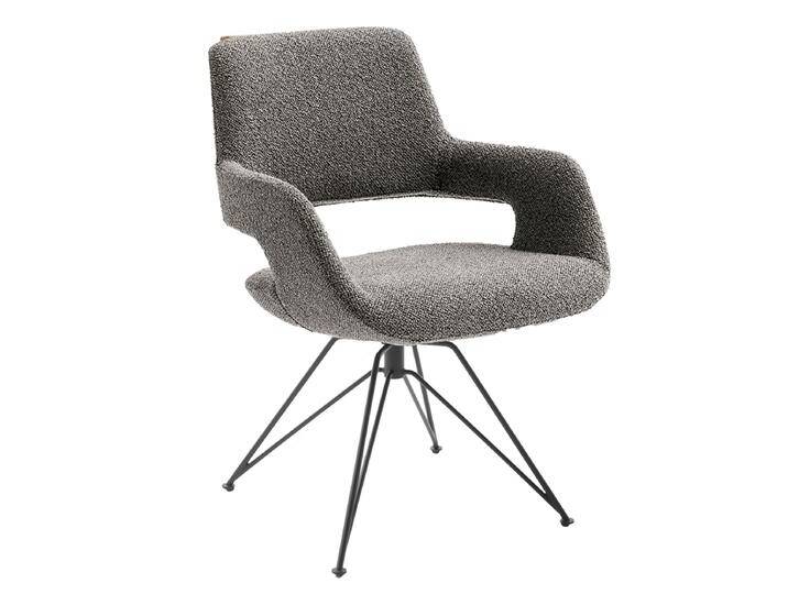 Venjakob Esszimmerstuhl July 2088 mit Armlehnen sowie modernem Design-Metallgestell Bezug- sowie Gestellausführung wählbar von Venjakob