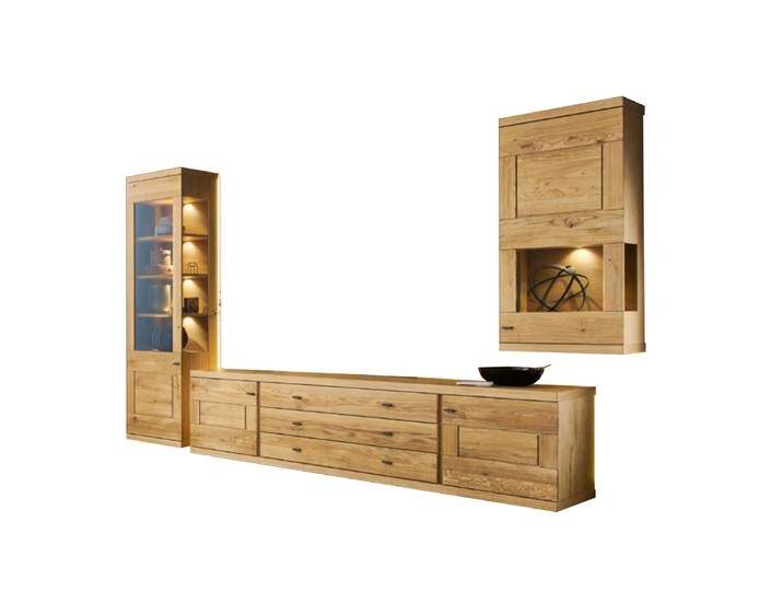 Venjakob next level 3000 teilmassive Wohnwand NE11 mit Vitrine Lowboard und Hängeschrank in Wildeiche hell soft gebürstet optional mit Beleuchtung Venjakob next level 3000 teilmassive Wohnwand NE11 mit Vitrine Lowboard und Hängeschrank in Wildeiche hell soft gebürstet optional mit Beleuchtung von Venjakob