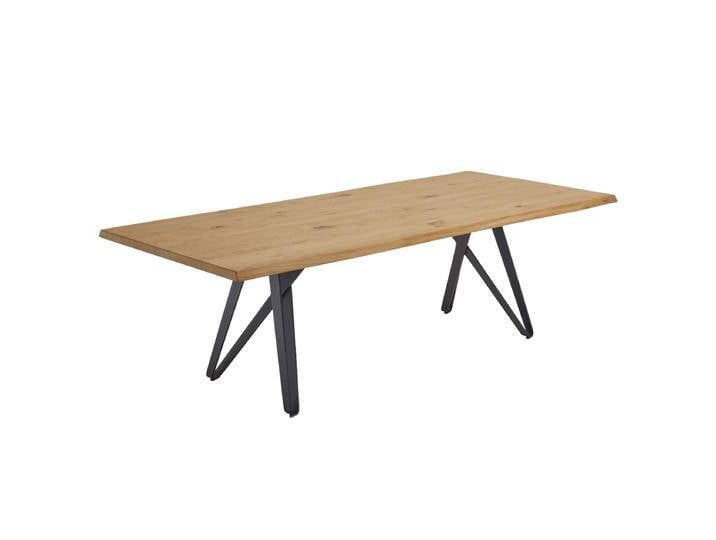 Venjakob origineller Esstisch Til ET586 Tischplatte mit gerader Plattenkante in Massivholz in 5 Größen wählbar von Venjakob