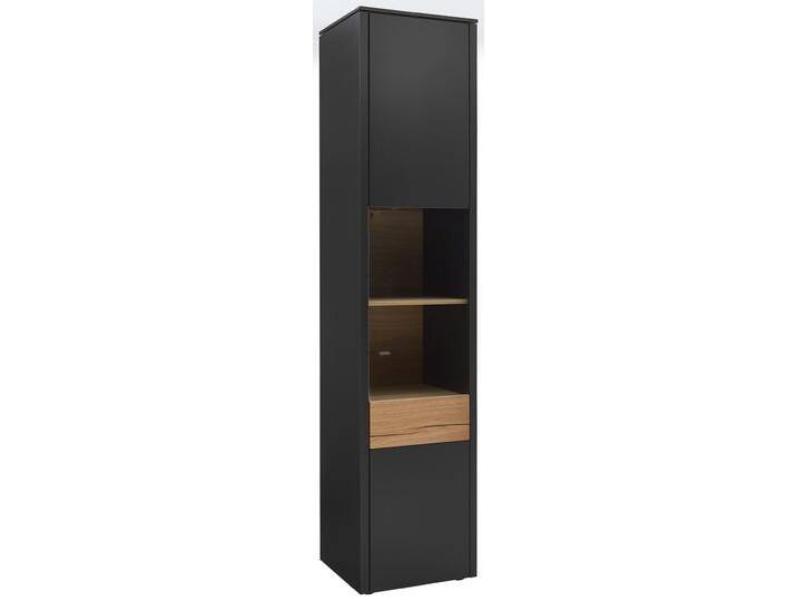 Vitrine GAME 47 x 208 cm Lack anthrazit/Balkeneiche von Venjakob