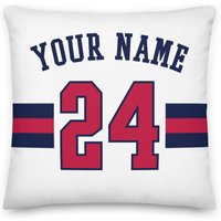 Atlanta Baseball Personalisiert Name & Zahl Kissenbezug, Deko, Jersey, Geschenk Für Papa, Mama, Sport, Braves von Venmiftees