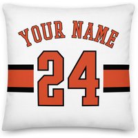 Baltimore Baseball Personalisiert Name & Zahl Kissenbezug, Kissenhülle, Deko, Jersey, Geschenk Für Papa, Mama, Sport, Orioles von Venmiftees