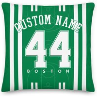 Boston Basketball Personalisierte Name & Nummer Kissenbezüge, Kissenbezug, Dekor, Icon Jersey, Geschenk Für Papa, Geburtstag, Mama, Celtics von Venmiftees