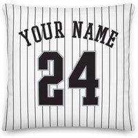 Chicago Baseball Personalized Name & Number Kissenbezüge, Kissenhülle, Deko, Jersey, Geschenk Für Papa, Mama, Sport, White Sox von Venmiftees