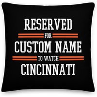 Cincinnati Football Personalisierter Kissenbezug, Individuelles Kissen, Fußball, Geschenk Für Papa, Vatertag, Sohn, Mutter, Weihnachtsgeschenk von Venmiftees