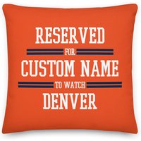 Denver Football Personalisierter Kissenbezug, Benutzerdefiniertes Kissen, Geschenk Für Papa, Mama, Vatertag, Reserviert Weihnachtsgeschenk von Venmiftees