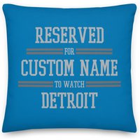 Detroit Football Personalisierter Kissenbezug, Gridiron, Individuelles Kissen, Geschenk Für Papa, Vatertag, Mama, Reserviert Weihnachtsgeschenk von Venmiftees