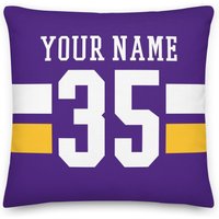 Minnesota Football Personalisierter Kissenbezug, Rost, Kissen, Football, Geschenk Für Papa, Quarterback, Vatertag, Mama, Weihnachtsgeschenk von Venmiftees