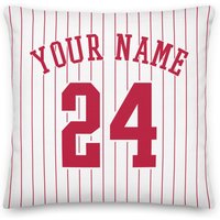 Philadelphia Baseball Personalisierter Name & Nummer Kissenbezug, Kissenhülle, Kissenbezug von Venmiftees