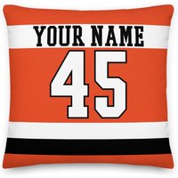 Philadelphia Hockey Kissenbezug Mit Name & Nummer, Kissen, Eishockey, Geschenk Für Papa, Vatertag, Home Decor, Mama, Flyer Philadelphia Hockey Kissenbezug Mit Name & Nummer, Kissen, Eishockey, Geschenk Für Papa, Vatertag, Home Decor, Mama, Flyer von Venmiftees