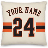 San Francisco Baseball Personalisierte Namen & Zahl Kissenbezüge, Kissenhülle, Deko, Individuelles Jersey, Geschenk Für Papa, Mama, Riesen von Venmiftees