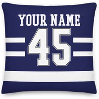 Toronto Kissenbezug Mit Name & Nummer, Kissen, Eishockey, Geschenk Für Papa, Vatertag, Wohnkultur, Mama, Ahornblätter von Venmiftees