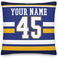 st. Louis Personalisierter Name & Nummer Hockey Kissenbezug, Kissen, Eishockey, Geschenk Für Papa, Vatertag, Sportdekor, Mama, Blues von Venmiftees