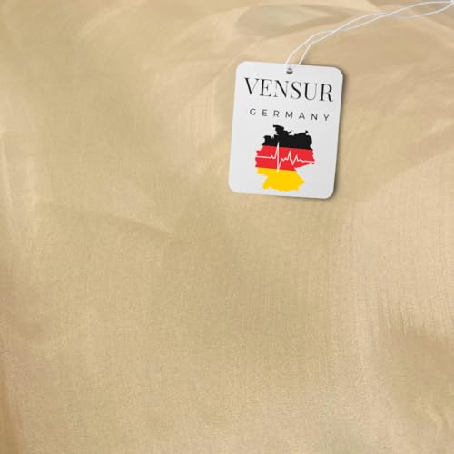 Vensur Kunstleder selbstklebend - Mikrofaserstoff selbstklebend - Selbstklebende Dehnbare Folie in Wildleder Optik - Selbstklebende Innenraum Folie für Auto & Möbel (Dunkel-Beige, 100cm x 150cm) von Vensur