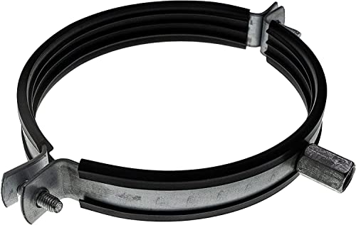 Vent Systems Ø100mm Rohrschelle für alle Arten der Belüftung, runde gerade Kanäle an Wand oder Decke anschließen, mit Gummi zur Geräuschunterdrückung von Vent Systems