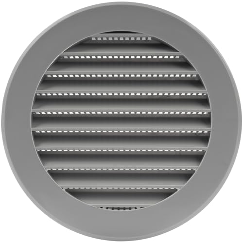 Vent Systems 10 cm/100 mm Grau Soffiten-Abdeckung – runde Lüftungsschlitze – Grillabdeckung – eingebauter Insektenschutz – HVAC-Lüftungsöffnungen für Badezimmer, Heimbüro, Küche Vent Systems 10 cm/100 mm Grau Soffiten-Abdeckung – runde Lüftungsschlitze – Grillabdeckung – eingebauter Insektenschutz – HVAC-Lüftungsöffnungen für Badezimmer, Heimbüro, Küche von Vent Systems
