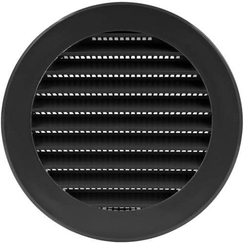 Vent Systems 10 cm/100 mm Schwarz Soffitten-Abdeckung – runde Lüftungsschlitze – Insektenschutz Grillabdeckung – HVAC-Lüftungsöffnungen für Badezimmer, Heimbüro, Küche - Innen/Außen Lüftungsgitter Vent Systems 10 cm/100 mm Schwarz Soffitten-Abdeckung – runde Lüftungsschlitze – Insektenschutz Grillabdeckung – HVAC-Lüftungsöffnungen für Badezimmer, Heimbüro, Küche - Innen/Außen Lüftungsgitter von Vent Systems