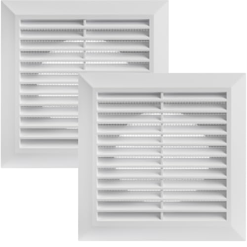 Vent Systems 100 mm Außenlüftungsabdeckung 2 Stück– Badezimmer-Auspuff-Entlüftungsrohr – Lüftungsabdeckung für den Außenbereich – Entlüftung hält Insekten, Vögel und Nagetiere – Weiß 10 cm Vent Systems 100 mm Außenlüftungsabdeckung 2 Stück– Badezimmer-Auspuff-Entlüftungsrohr – Lüftungsabdeckung für den Außenbereich – Entlüftung hält Insekten, Vögel und Nagetiere – Weiß 10 cm von Vent Systems