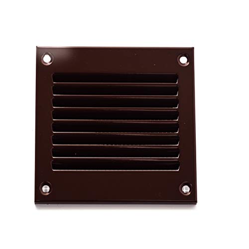 Vent Systems 100 x 100 mm Lüftung Gitter - Abdeckung Braun – Metall Luftrücklaufgitter mit Fliegengitter – Belüftungsgitter für Wand & Decke – Innen & Außen – Verzinktem Stahl Abluftgitter Vent Systems 100 x 100 mm Lüftung Gitter - Abdeckung Braun – Metall Luftrücklaufgitter mit Fliegengitter – Belüftungsgitter für Wand & Decke – Innen & Außen – Verzinktem Stahl Abluftgitter von Vent Systems