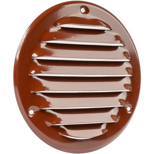 Vent Systems 10cm Rund Lüftungsschlitz-Abdeckungen - Braun – Metall-Luftrücklauf-Grill mit eingebautem Schädlingsschutz Vent Systems 10cm Rund Lüftungsschlitz-Abdeckungen - Braun – Metall-Luftrücklauf-Grill mit eingebautem Schädlingsschutz von Vent Systems