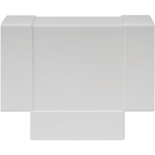 Vent Systems 110 x 55 mm Kanalanschluss 3-Wege-Schlauchadapter – ABS-Kunststoff/Splitter für Schlauch T-förmiger rechteckiger Rohrverbinder – Abluftventilator von Vent Systems