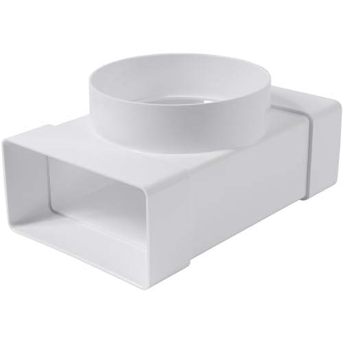 Vent Systems 110 x 55 mm rechteckiger 90° Grad T-Kanalverbinder zu Ø100-mm-Abzweig – Rohreinlass, Auslasskupplung – Heizung, Kühlung, Lüftungsanschluss – HVAC-System-Kanaladapter Vent Systems 110 x 55 mm rechteckiger 90° Grad T-Kanalverbinder zu Ø100-mm-Abzweig – Rohreinlass, Auslasskupplung – Heizung, Kühlung, Lüftungsanschluss – HVAC-System-Kanaladapter von Vent Systems