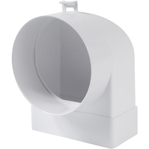 Vent Systems 110 x 55 mm rechteckiger 90° Winkelkanal Verbinder – Übergang zu Rohr mit Ø100 mm - Lufteinlass, Auslasskupplung für HVAC-Systeme - Lüftungsanschluss für Heizung, Kühlung Vent Systems 110 x 55 mm rechteckiger 90° Winkelkanal Verbinder – Übergang zu Rohr mit Ø100 mm - Lufteinlass, Auslasskupplung für HVAC-Systeme - Lüftungsanschluss für Heizung, Kühlung von Vent Systems