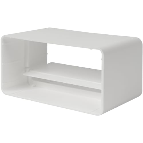 Vent Systems 110 x 55 mm rechteckiger Kanalverbinder mit Rückschlagdämpfer – Kunststoffanschluss für flache Lüftungssysteme – Kühlung, Heizung, Lüftung, HVAC von Vent Systems