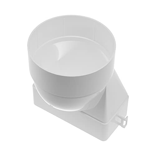 Vent Systems 110 x 55 mm rechteckiger flacher bis Ø100 mm runder Kanalverbinder – kurzer horizontaler Rohreinlass, Auslasskupplung – Heizung Kühlung, Lüftungsanschluss – HVAC System-Kanaladapter Vent Systems 110 x 55 mm rechteckiger flacher bis Ø100 mm runder Kanalverbinder – kurzer horizontaler Rohreinlass, Auslasskupplung – Heizung Kühlung, Lüftungsanschluss – HVAC System-Kanaladapter von Vent Systems
