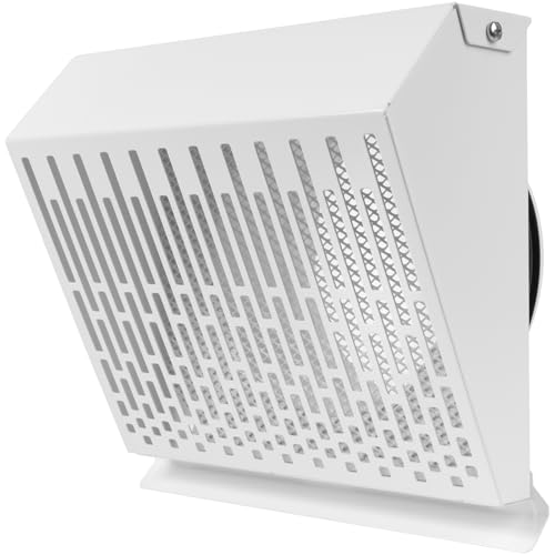 Vent Systems 150 mm Abluft Lüftungsgitter mit Gummidichtung - Weiß Rohr Dunstabzug mit Abdeckung für Außen - Kanal oder Oberfläche Montage - Wetterschutzgitter - Regen und Scnee Schutz von Vent Systems