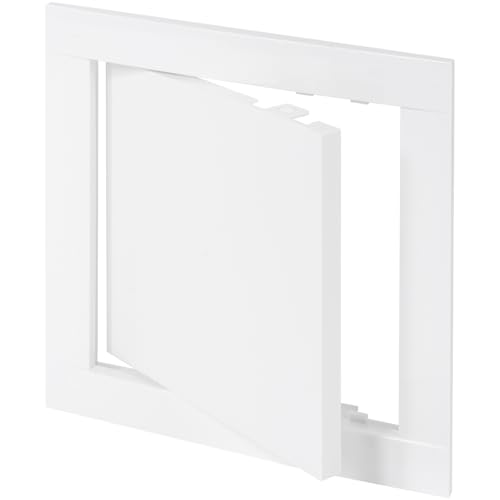 Vent Systems 150 x 150 mm ABS Kunststoff Revisionsklappe - Gipskarton, Trockenbau und Rigips Revisionsklappe - Weiß Abdeckung - Stromkasten Revisionstür - Serviceklappe für Haus, Garage, Wohnhaus von Vent Systems
