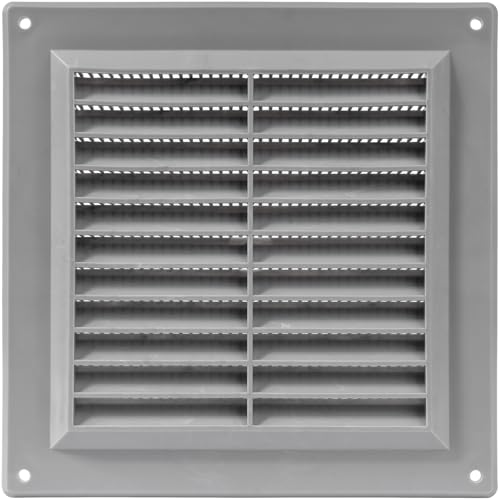 Vent Systems 150 x 150 mm Quadratisches Lüftungsgitter, Kunststoff Abdeckung mit Insektenschutz, Mauerlüftung HVAC Luftauslass für Innen-/Außenwände, Decken, Schuppen, Wohnwagen, Heimwerkerbedarf Vent Systems 150 x 150 mm Quadratisches Lüftungsgitter, Kunststoff Abdeckung mit Insektenschutz, Mauerlüftung HVAC Luftauslass für Innen-/Außenwände, Decken, Schuppen, Wohnwagen, Heimwerkerbedarf von Vent Systems