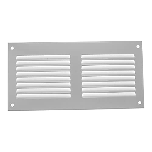 Vent Systems 20 x 10 cm Lüftungsschlitz-Abdeckungen - Weiß – Metall-Luftrücklauf-Grill mit eingebautem Schädlingsschutz von Vent Systems