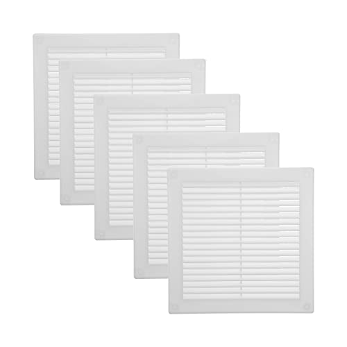 Vent Systems 200x200 mm 5 Stück Weiße Lüftungsabdeckung – flache, quadratische Lüftungsschlitze – Integrierter Insektenschutz – HVAC-Lüftungsöffnungen für Badezimmer, Heimbüro Vent Systems 200x200 mm 5 Stück Weiße Lüftungsabdeckung – flache, quadratische Lüftungsschlitze – Integrierter Insektenschutz – HVAC-Lüftungsöffnungen für Badezimmer, Heimbüro von Vent Systems