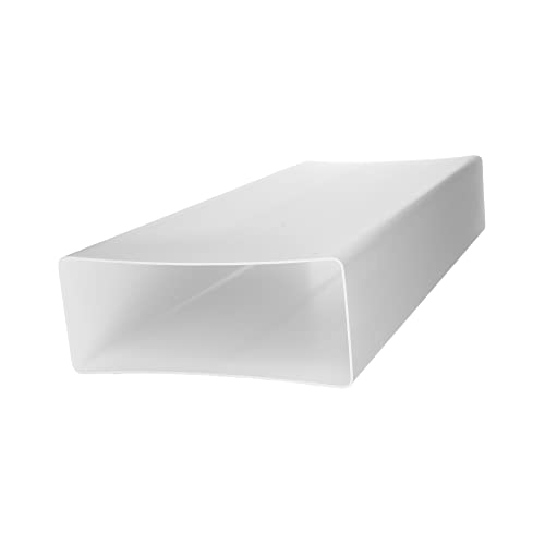 Vent Systems 220x90mm 0.5m Lang Flachkanal Rechteckiger Rohrverbinder für die Rohrverbindung, Abluftkanal oder Zuluftkanal. Lüftungssystem, Heizen, Kühlen. 220 x 90 mm - 50 cm von Vent Systems