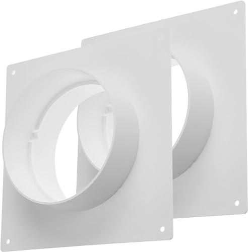 Vent Systems 150 mm 2 Stück Lüftungskanalverbinder Flansch gerade Lüftungsrohr Kunststoff Kanalverbinder Platte für Kühlung Heizung Lüftungssystem HVAC 15 cm von Vent Systems