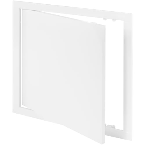 Vent Systems 300 x 300 mm ABS Kunststoff Revisionsklappe - Gipskarton, Trockenbau und Rigips Revisionsklappe - Weiß Abdeckung - Stromkasten Revisionstür - Serviceklappe für Haus, Garage, Wohnhaus von Vent Systems