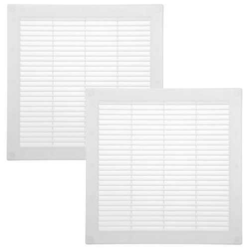 Vent Systems 300x300 mm 2 Stück Weiße Lüftungsabdeckung – flache, quadratische Lüftungsschlitze – Integrierter Insektenschutz – HVAC-Lüftungsöffnungen für Badezimmer, Heimbüro Vent Systems 300x300 mm 2 Stück Weiße Lüftungsabdeckung – flache, quadratische Lüftungsschlitze – Integrierter Insektenschutz – HVAC-Lüftungsöffnungen für Badezimmer, Heimbüro von Vent Systems