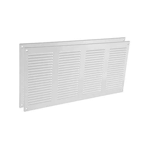 Vent Systems 40 x 20 cm - Packung mit 2 Lüftungsschlitz-Abdeckungen - Weiß – Metall-Luftrücklauf-Grill mit eingebautem Schädlingsschutz Vent Systems 40 x 20 cm - Packung mit 2 Lüftungsschlitz-Abdeckungen - Weiß – Metall-Luftrücklauf-Grill mit eingebautem Schädlingsschutz von Vent Systems