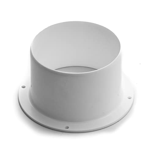 Vent Systems 125 mm 2 Stück Lüftungskanalverbinder Flansch gerade Lüftungsrohr Kunststoff Kanalverbinder Platte für Kühlung Heizung Lüftungssystem HVAC 12.5 cm von Vent Systems