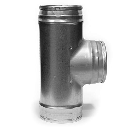 Vent Systems Ø100 mm Y-förmiger Rohrverbinder – 3-Wege Adapter aus verzinktem Stahl - Langlebige Rohrverbindung für Lüftungsrohr, Abluftschlauch, Klimaanlage, Waschmaschine Trockner Verbindung von Vent Systems