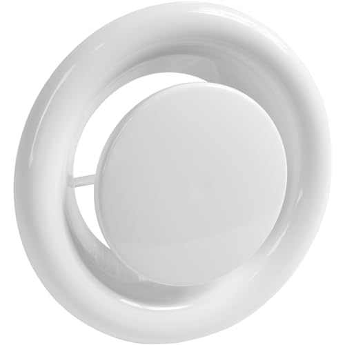 Vent Systems Ø150 mm Rund Tellerventil Weiß Metall Abluft Lüftungsgitter – Abluft Lüftungsrohr Abdeckung – Lüftung Vent Abdeckung für Bad Küche Büro – Belüftungssystem system Vent Systems Ø150 mm Rund Tellerventil Weiß Metall Abluft Lüftungsgitter – Abluft Lüftungsrohr Abdeckung – Lüftung Vent Abdeckung für Bad Küche Büro – Belüftungssystem system von Vent Systems