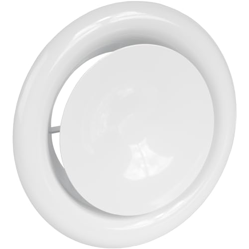 Vent Systems Ø150 mm Rund Tellerventil Weiß Metall Zuluft Lüftungsgitter – Zuluft Lüftungsrohr Abdeckung – Lüftung Vent Abdeckung für Bad Küche Büro – Belüftungssystem system Vent Systems Ø150 mm Rund Tellerventil Weiß Metall Zuluft Lüftungsgitter – Zuluft Lüftungsrohr Abdeckung – Lüftung Vent Abdeckung für Bad Küche Büro – Belüftungssystem system von Vent Systems