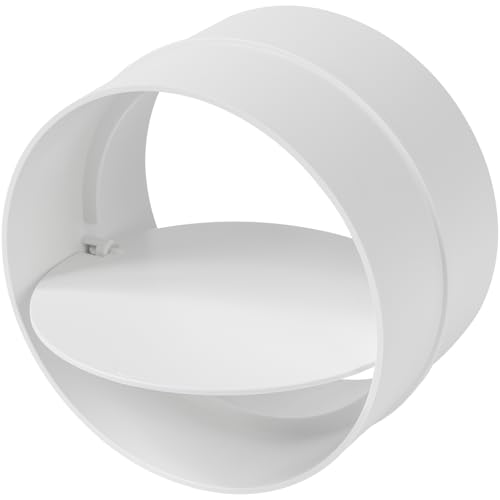 Vent Systems Ø100 mm Kunststoff Inline Backdraft Dämpfer. Schließen Sie den Abluft- oder Badezimmerlufttrockner und die Leitungen mit der Rückschlagklappe an. HLK-, Heizungs-, Kühlungs-, Küchen-. von Vent Systems