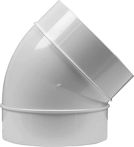 Vent Systems Ø125 mm Ellenbogen 45 Grad Rohrverbinder Flexibler Rundrohr Lüftungsschlauch ABS Kunststoff Vent Systems Ø125 mm Ellenbogen 45 Grad Rohrverbinder Flexibler Rundrohr Lüftungsschlauch ABS Kunststoff von Vent Systems