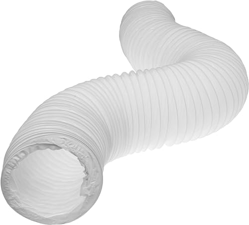 Vent Systems Ø125mm 1m Lang PVC Flexschlauch mit Stahldraht. Flexible Luftleitungen zur Belüftung. Flexibler Heizungs-, Kühlungs- und Lüftungskanal von Vent Systems