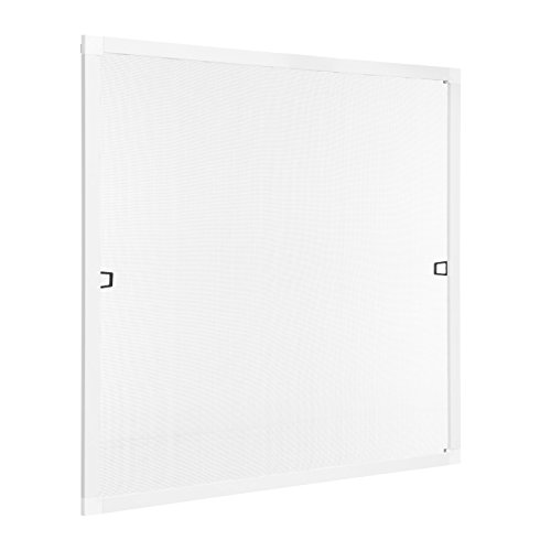 Ventanara® Insektenschutz Fliegengitter Fenster Spannrahmen Weiß RAL 9016 100 x 130 cm von Ventanara